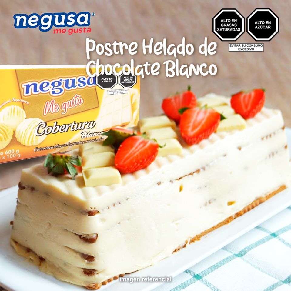 Postre helado de Chocolate blanco