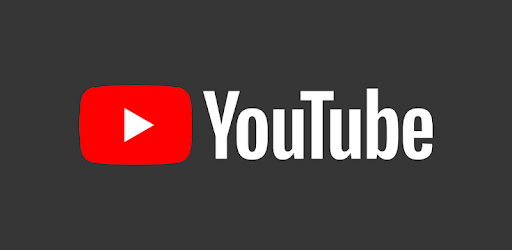 Logotipo de YouTube en fondo oscuro, destacando los elementos visuales de la plataforma.