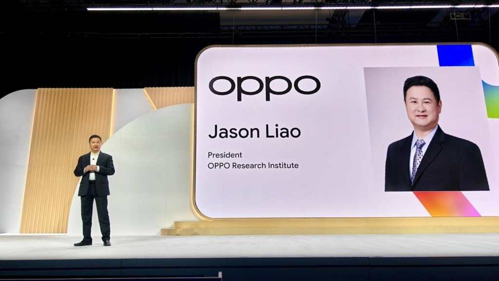 Jason Liao, presidente del Instituto de Investigación de OPPO, hablando en Google Cloud Next 2025.