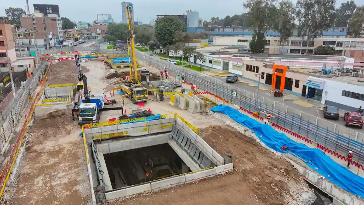 Ositrán: Línea 2 del Metro alcanza 81 % de avance físico a octubre
